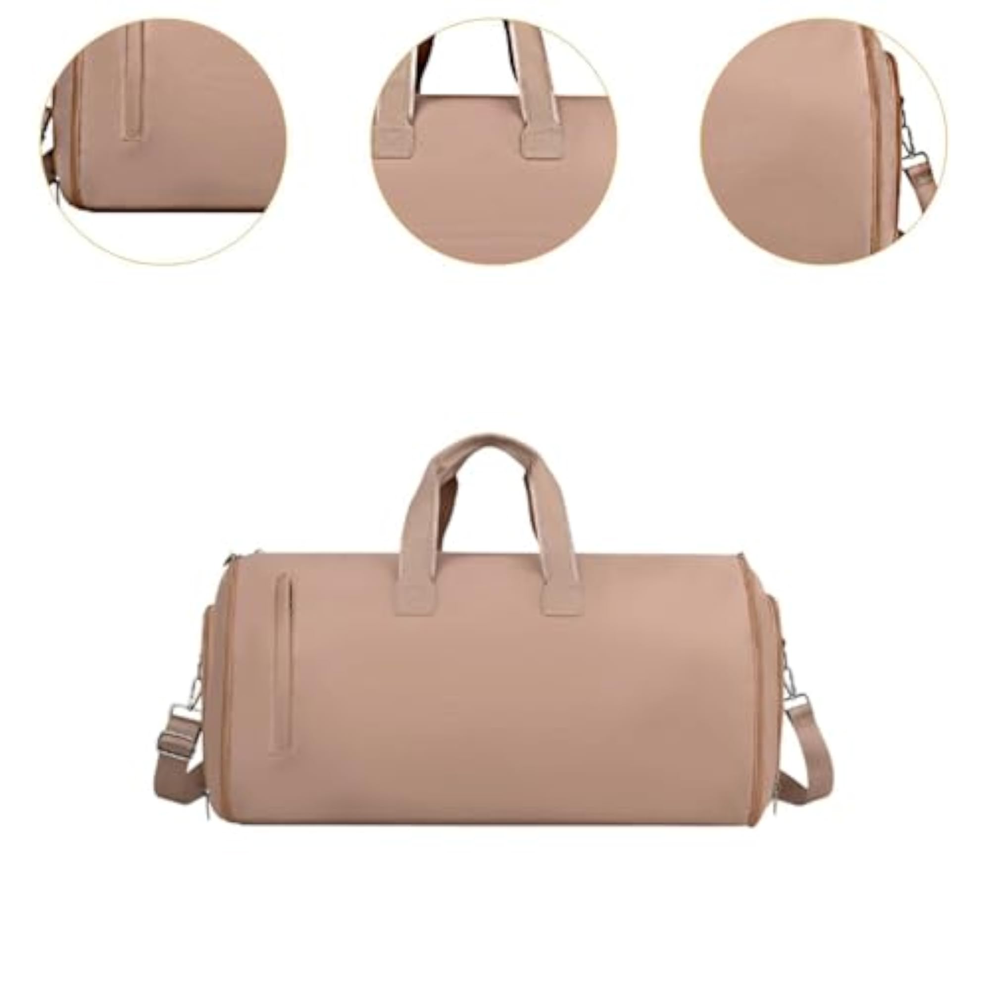 Brown Leather Duffle Bag for Travel and Backpacking
