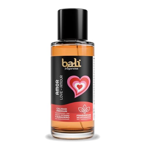 Bali fragancias Esencia al Aceite de Aroma Amor para Humidificador. Ambientador Frutal y Floral en Esencia para Difusor. Aceite Natural para Quemador de Aromaterapia. 50 ml