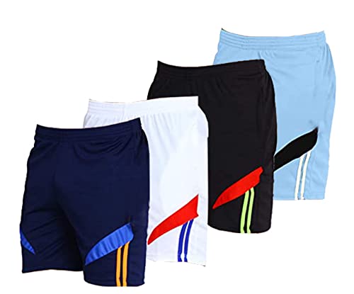Image of Fort Worth Men's 4 Pack Gym Workout Shorts Quick Dry Bodybuilding Weightlifting Pants Training Running Jogger with Pockets
