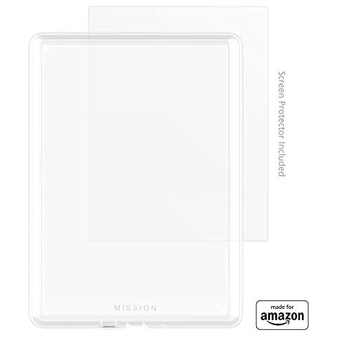 Made for Amazon, Clear Case with Screen Protector for Kindle Paperwhite & Kindle Paperwhite Signature Edition. Cover