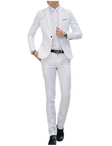 Letuwj Men`s One-Button Business Suit Set