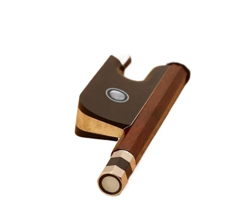 Arco de violín 4/4 de cola de caballo natural piezas de madera para principiantes accesorios de interpretación profesional(3/4)