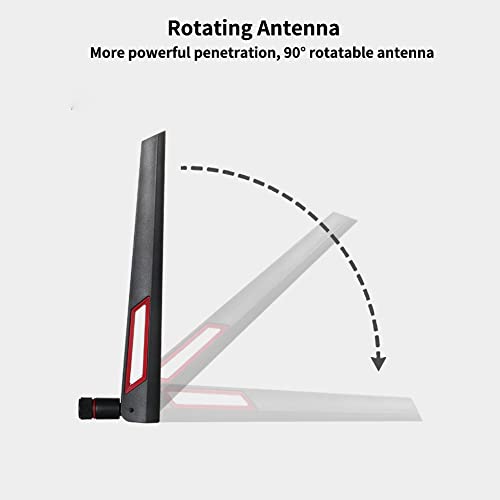 Dual Band WiFi Antenna, 4pcs RT-AC68U SMA Omnidirectional WiFi Antenna, 8dBi Gain WiFi Signal Booster for EX6200 AC15 AC3200 AC66U Wifi Router - Image 4