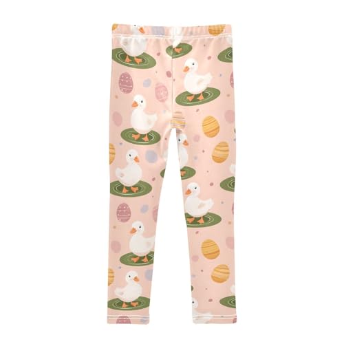 Cute Duck Eggs Girls Leggings Soft Stretch Workout Yoga Dance Pants for Kids Casual Tights2