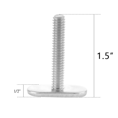 Vturboway T TRACK BOLTS 1.5" 6 Pcs 1/4"-20 T Track Bolts thumb #2