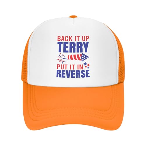 Back It Up Terry Put It in Reverse Mesh Hat Classic Foam Front Trucker Baseball Cap Plastic Summer Adjustable Snapback
