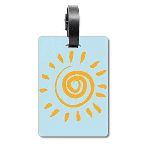 Étiquette d'identification Sunshine Jaune Soleil en silicone robuste et durable