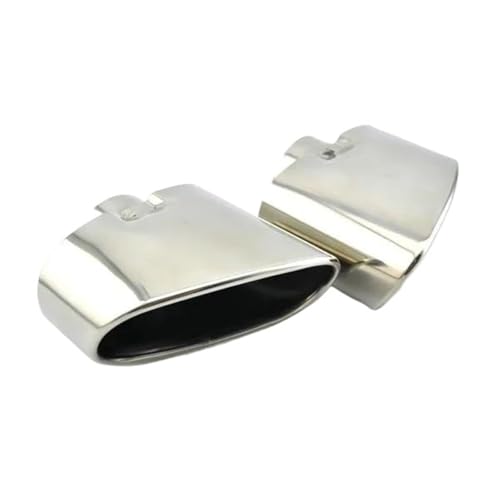 Tubo de escape coche premium en acero inoxidable cromado y doble silenciador X5 E70