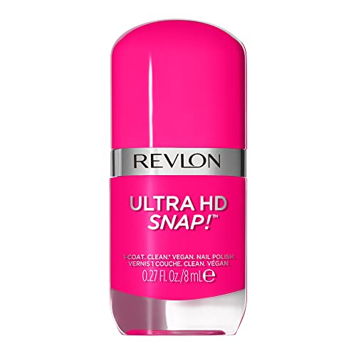 REVLON Ultra HD Snap Nail Color Natural Rich Glossy Polish 100% Vegan Formula No Base or Top Coat Needed 028 Rule the World 0.27 fl oz