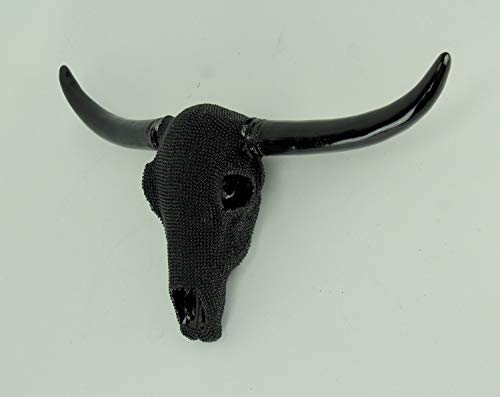 Black Beaded Bull Western Steer Skull Wall Decor #TOP1