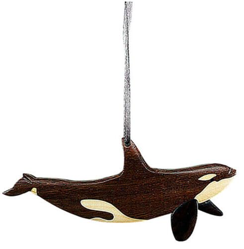 Amazon.com: Orca - Double-Sided Wood Intarsia Christmas Tree