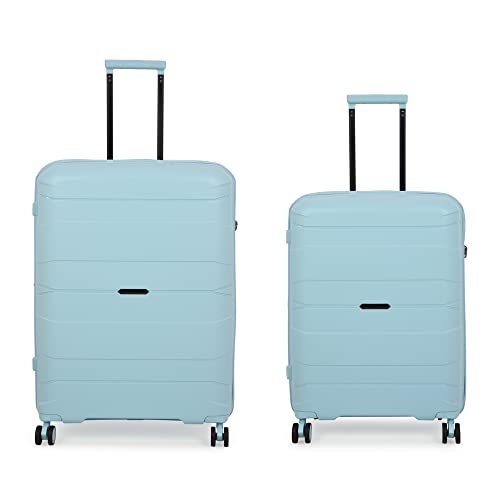 Image of it luggage Momentous Sky Blue Set of 2-Large & Medium-28 & 24 inches Expandable Polypropylene Hardsided with TSA Lock 8 Wheel Trolley Bag