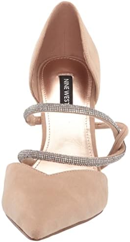 Nine West Women's Sparks Pump, Nude Suede, 11 | Image 1
