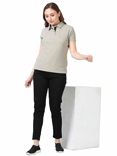 Image of STELLERS Women's Premium Polo T-Shirt, Regular Fit | Odour Resistant | Wrinkle Free | Quick Dry | Stretchable | Lightweight | Breathable | Sustainable | Anti-Static | Feather Touch Feel