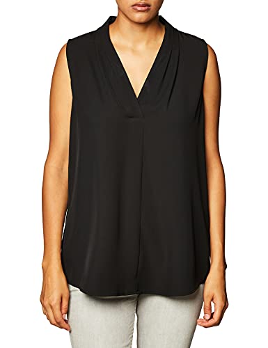 Calvin Klein Women's Sleeveless Blouse with Inverted Pleat (Standard and Plus) - Image 3
