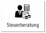 Steuerberatung – Aufkleber A5: 210x148mm – Mit Grafik und Text