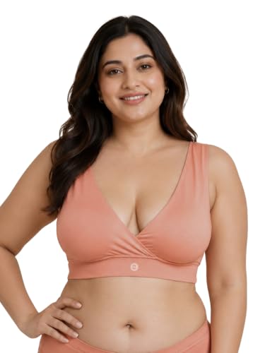 Image of ZELENA Maternity Padded Bra | Removable Cups, Broad Waistband | Soft Stretchable Modal Fabric | Easy Pull Nursing Bra for Pregnancy and Breastfeeding