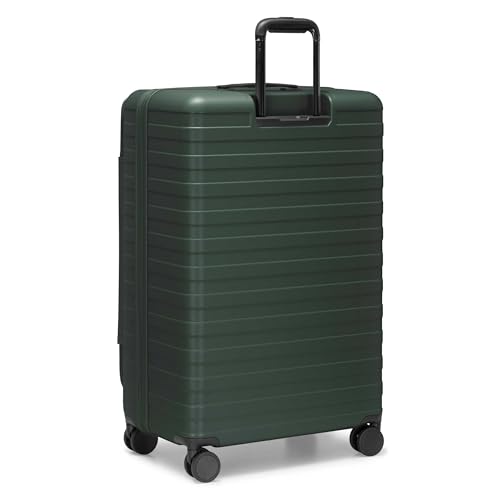 Traveler\'s Choice Novia Top Opening Expandable Polycarbonate Luggage with Spinner Wheels, Green, 30-Inch Large