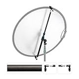 Nissin スーパーレフホルダー RH-100C-R カーボンファイバー製 レフクリップを外せばオスダボ 自由雲台の保持力アップ