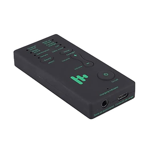 Scream Voice Changer Stimmwechsler Mikrofon Stimmwechsler für Sprachwechsler für Telefonanrufe, tragbar 300 MA 3,7 V Live Broadcast Sound Card für