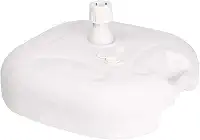 Base para Guarda Sol 18kg de Piscina Suporte Branco Sombreiro 3,5cm Bel Fix