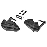 ジータレーシング(ZETA RACING) CC110(JA60), CT125(JA55/JA65), XSR125 etc 中空ハンドルバーに対応(13.5mm-14.5mm/17.5mm-18.5mm) ソニックハンドガード ブラックプロテクターキット ユニバーサルタイプ 鍛造 バーエンド取付け 防風 防寒 防雨 ステンレスボルト レバーガード D9446