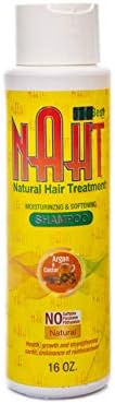 شامبو معالجة الشعر من ناهت | نمو الشعر | تساقط الشعر | عضوي | علاج القشرة | شامبو طبيعي | الأفضل للشعر التالف أو الجاف أو المجعد أو المجعد للرجال والنساء (16 اونصة)