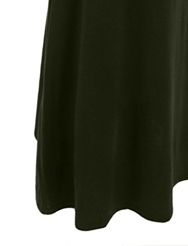 J. LOVNY Womens Premium Basic Simple Foldover Jersey Maxi Skirt3