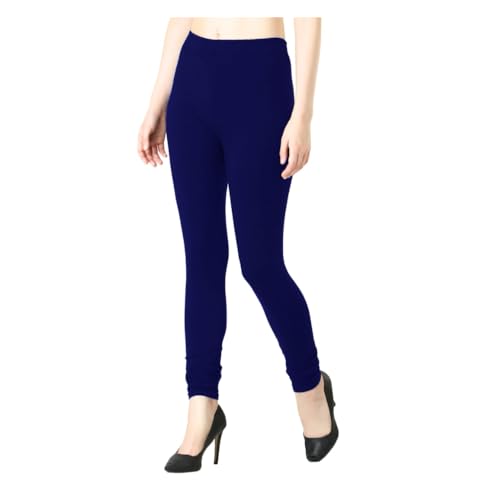 Image of Women's Slim Fit Cotton Lycra Churidar Leggings|Full Length|