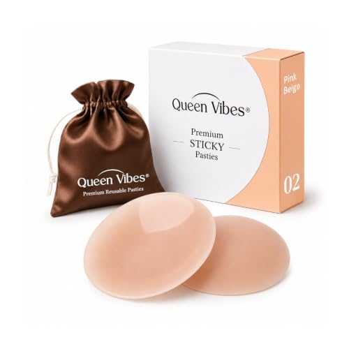 Couvre-seins QueenVibes en silicone pour dos nu et robes d'été décolletées