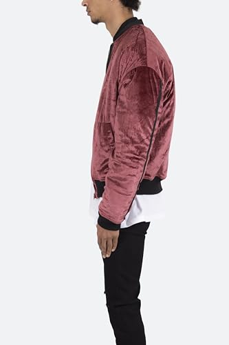 mnml Mens Velour Bomber Jacket4
