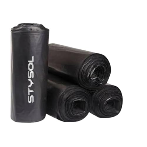 Image of Premium Black Garbage Bags for Dustbin /Trashbin Medium 19 x 21 Inches 30 Pcs x Pack of 8 Rolls (240 Pcs)
