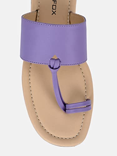 Image of Big Fox Toe Ring Slip On Flat Sandals For Women