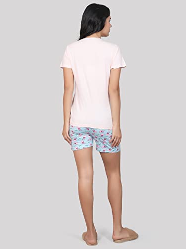 Image of Evolove Women Night Suit Set /Top Short Set