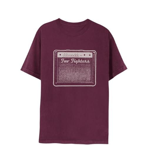 Foo Fighters Official Merch Amp Tee, Maroon, Large