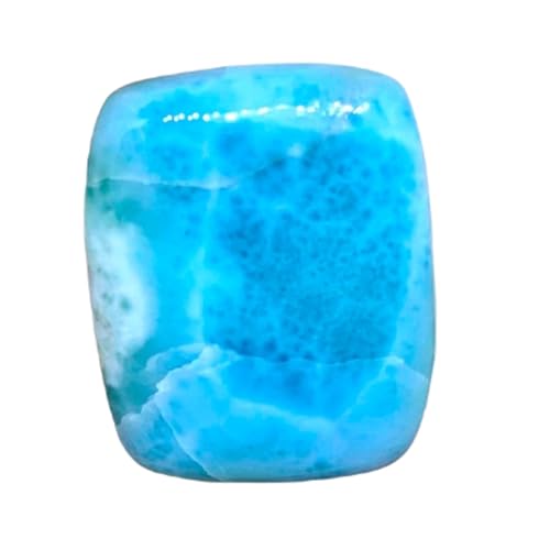 Larimar haut de gamme cabochon rectangulaire 29x23mm pour joaillerie