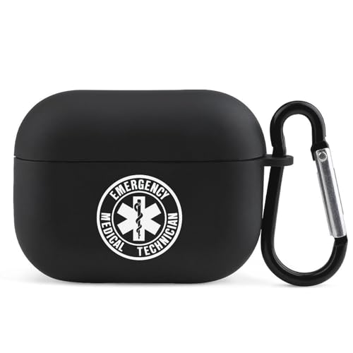 American Flag EMS Star of Life EMT �A�����J����EMS�X�^�[ AirPods Pro �P�[�X (2023/2022/2019)�p AirPods Pro ��2����/�P�[�X AirPods Pro2 �L�[�`�F�[���t�� TPU