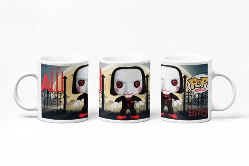 Taza BILLY. SAW. Cerámica. Regalo Original.
