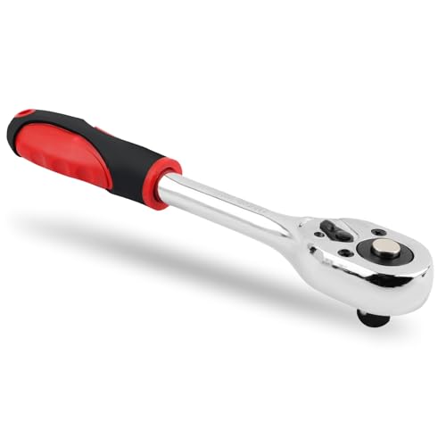 Salior 8 Inch Dual Direction 3/8 Ratchet,Multi-Purpose Socket Wrench Ratchet Wrench for Filter,Spark Plug,Lug Nut Socket,Universal Quick-Release Ratcheting Wrenches Car Accessories