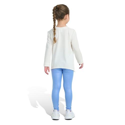 adidas Girls 2-piece Long Sleeve Tee & Glitter Legging Set4