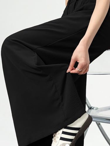 Image of KOTTY Women's Solid|Drawsting|Front Pocket|Wide Leg Style|High Rise|Casual Pant