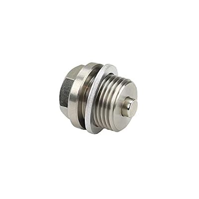 Votex - Made in USA - DP007-7 Stainless Steel Engine, Transmission, and Primary Chain Case Neodymium Magnetic Oil Drain Plug fits Harley Davidson V-Rod's