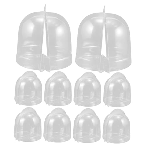 Amosfun 10 Piezas Soporte De Sombrero De Plástico Inserciones De Sombrero Para Hacer Más Pequeño Tapa Del Panel Colgador De Sombrero De Macramé Gorra De Béisbol Perchero El Plastico