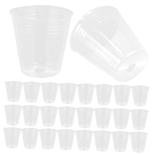 HANABASS 50piezas Tiestos Transparentes para y Suculentas para Drenaje para y Decoración De Interiores