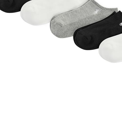 Polo Ralph Lauren girls Mesh Sport Low Cut Socks - 6 Pair Pack - Breathable Soft Cushioned Comfort3