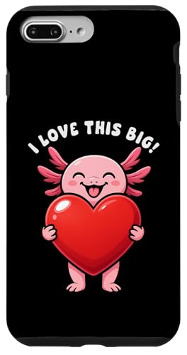 Axolotl I Love This Big Heart o^Cf[ j̎q ̎q LbY X}zP[X iPhone 7 Plus/8 Plus p