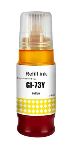 Image of GI-73 Ink Bottle Compatible for Canon Pixma G570, G670, G550, G650, G620 Printers (GI-73 Yellow Ink 1 Pcs)