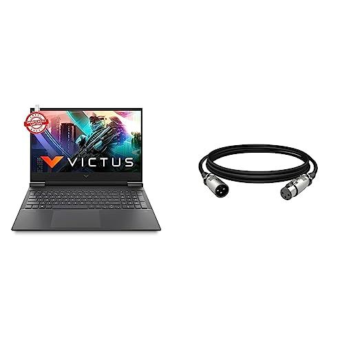 Image of HP Victus Gaming AMD Ryzen 7-5800H 16.1 inch(40.9 cm) FHD Gaming Laptop & HyperX XLR Cable