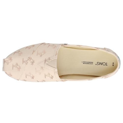 TOMS Womens Alpargata Graphic Slip On Flats Casual - Beige - Size 6.5 B4