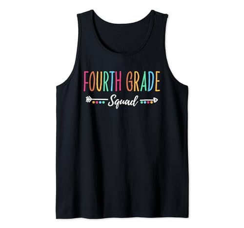 Fourth Grade Squad Back to School Tee 4th Grade Teachers Camiseta sin Mangas